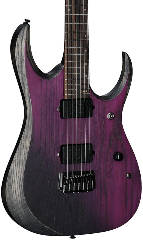 open zoom image for Ibanez RGD621AH Electric Guitar, Midnight Shade Flat, Full Left Front