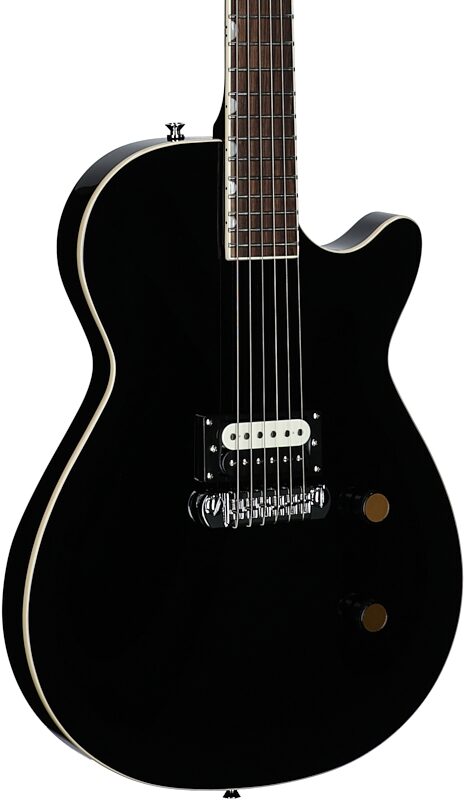 open zoom image for Gretsch Streamliner Jet 1 Pickup Electric Guitar, Black, Full Left Front