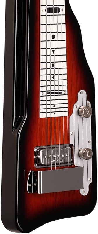 open zoom image for Gretsch G5715 Lap Steel Guitar, Tobacco Sunburst, Full Left Front