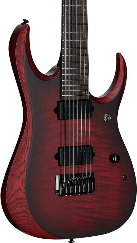 open zoom image for Ibanez RGD721FA Electric Guitar, Stained Wine Red Burst, Full Left Front