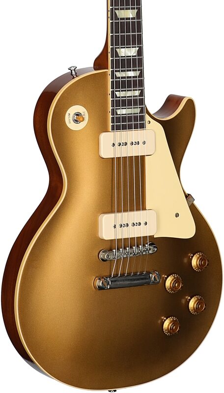 open zoom image for Gibson Custom Shop 1956 Les Paul Goldtop Reissue Electric Guitar (with Case), Double Gold, Open Box (Very Good), Full Left Front