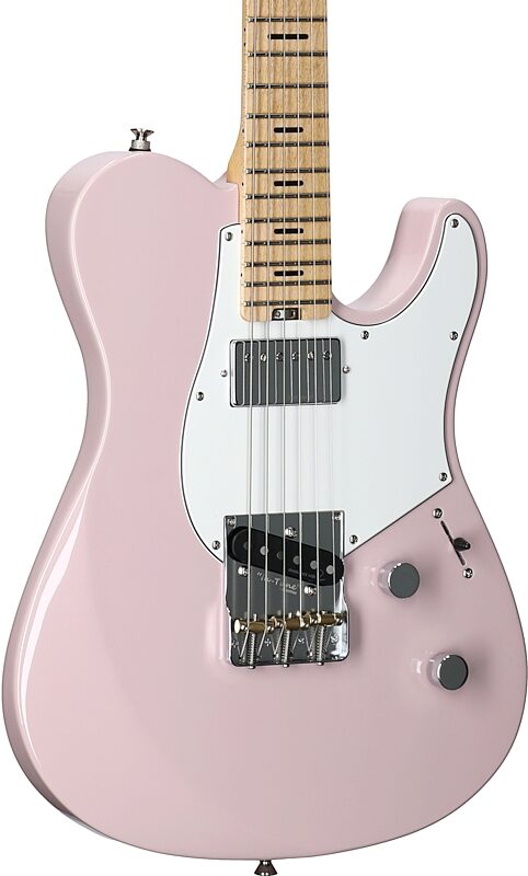 open zoom image for Yamaha PACP11SM Pacifica Pro Electric Guitar, Maple Fingerboard (with Case), Ash Pink, Full Left Front
