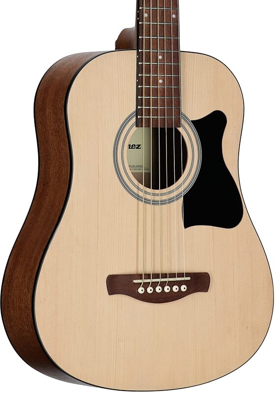open zoom image for Ibanez IJV30 Jam Pack 3/4-Size Acoustic Guitar Package, Open Pore Natural, Full Left Front