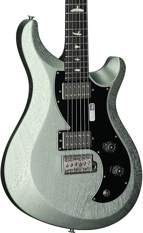 open zoom image for PRS Paul Reed Smith S2 Vela HHT Satin Electric Guitar (with Gig Bag), Mavis Mint Metallic, Full Left Front