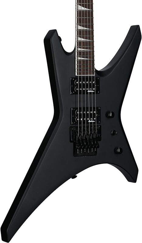 open zoom image for Jackson X Series Warrior WRX24 Electric Guitar, Satin Black, Full Left Front