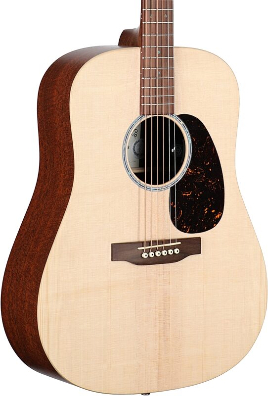 open zoom image for Martin D-X2E Mahogany Acoustic-Electric Guitar (with Soft Case), New, Full Left Front