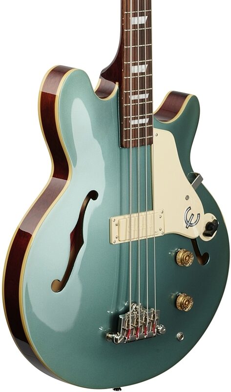 open zoom image for Epiphone Jack Casady Electric Bass, Pelham Blue, Full Left Front