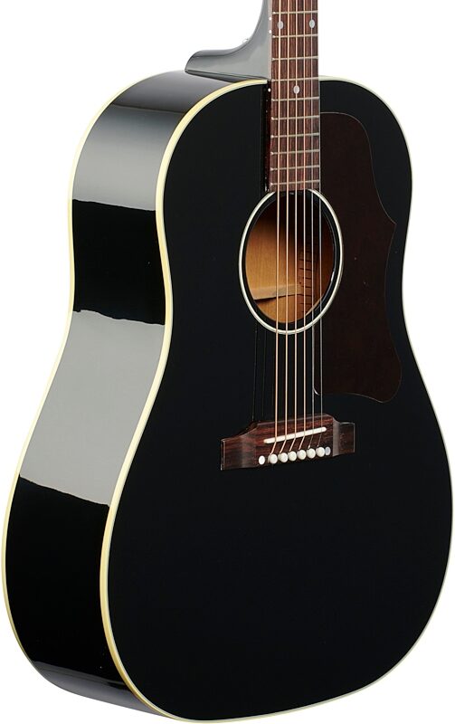 open zoom image for Gibson '50s J-45 Original Acoustic-Electric Guitar (with Case), Ebony, Open Box (Very Good), Full Left Front