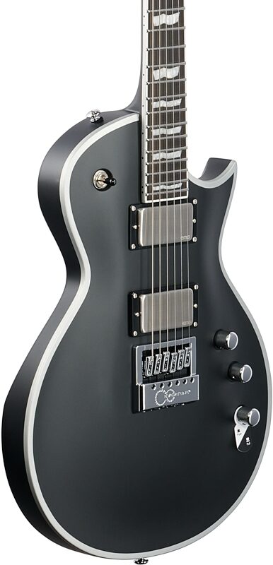 open zoom image for ESP LTD EC-1000 EverTune BB Electric Guitar, Black Satin, Full Left Front
