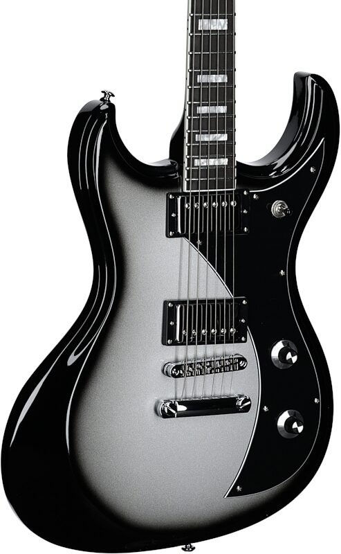 open zoom image for Dunable Gnarwhal DE Electric Guitar (with Gig Bag), Silverburst, Full Left Front