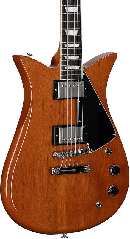 open zoom image for Gibson Theodore Standard Electric Guitar (with Case), Antique Natural, Full Left Front