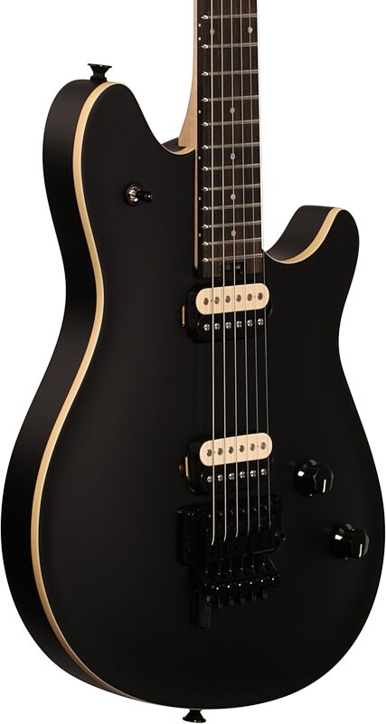 open zoom image for EVH Eddie Van Halen Wolfgang Special Ebony Fingerboard Electric Guitar, Stealth Black, Full Left Front