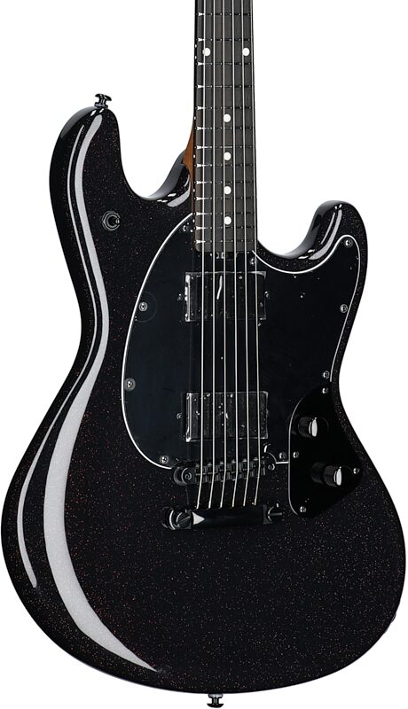 open zoom image for Ernie Ball Music Man StingRay HT Electric Guitar (with Mono Soft Case), Dark Rainbow, Ebony Fretboard, Full Left Front