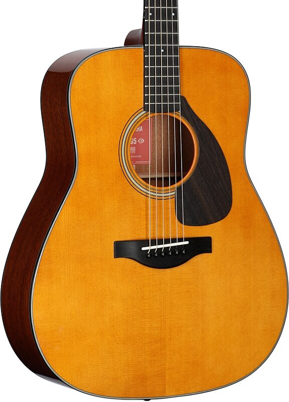 open zoom image for Yamaha FG5 Dreadnought Acoustic Guitar, Gloss Natural, Full Left Front
