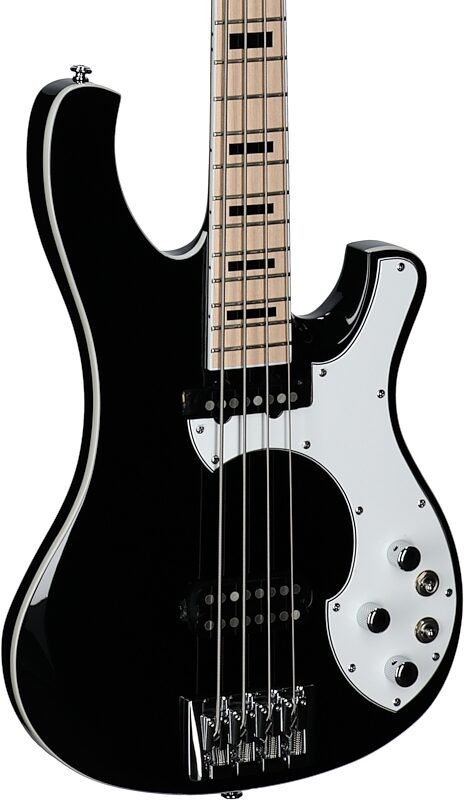 open zoom image for Schecter Stargazer 4 Electric Bass, Gloss Black, Full Left Front