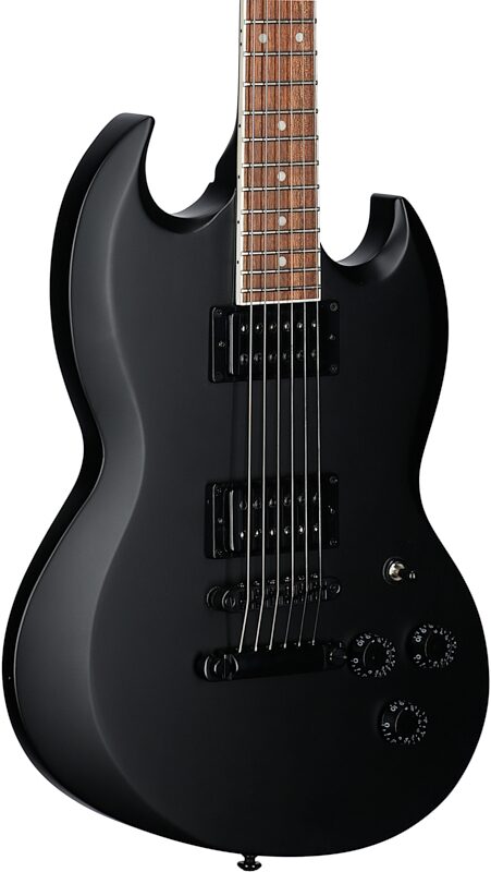 open zoom image for ESP LTD Lars Frederiksen Volsung 200 Electric Guitar, Black Satin, Open Box (Very Good), Full Left Front