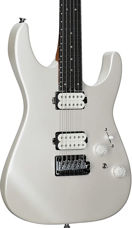 open zoom image for Charvel Pro-Mod Plus DK24 HH 2PT Electric Guitar, with Ebony Fingerboard (and Case), Celestial Silk, Open Box (Very Good), Full Left Front