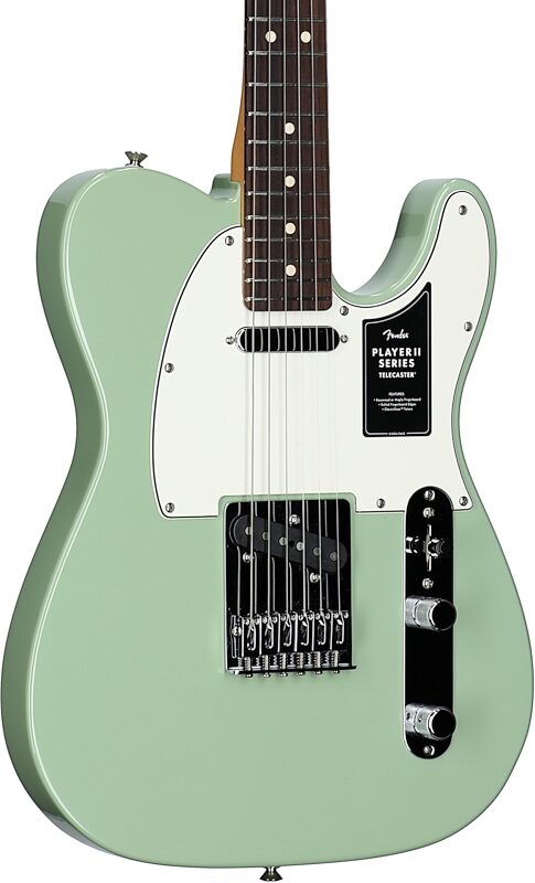open zoom image for Fender Player II Telecaster Electric Guitar, with Rosewood Fingerboard, Birch Green, Open Box (Very Good), Full Left Front