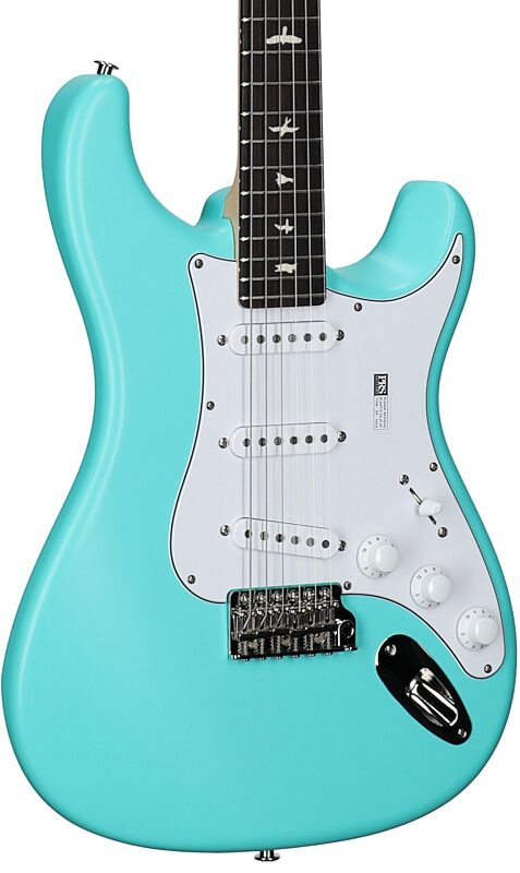 open zoom image for PRS Paul Reed Smith John Mayer Wild Blue Silver Sky Limited Electric Guitar (with Gig Bag), New, Full Left Front