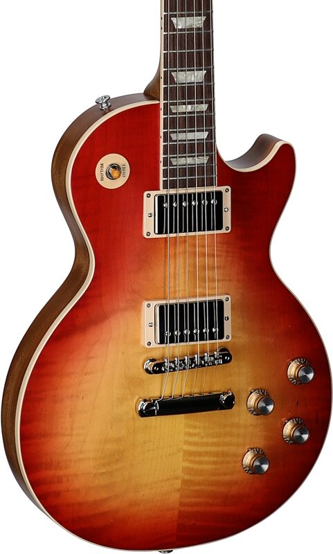 open zoom image for Gibson Les Paul Standard '60s Faded Electric Guitar (with Case), Vintage Cherry, Full Left Front