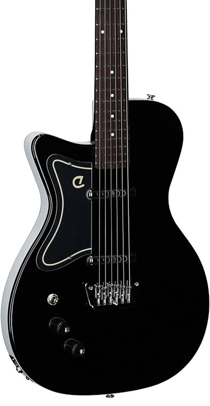 open zoom image for Danelectro '56 Baritone Electric Guitar, Left-Handed, Black, Full Left Front