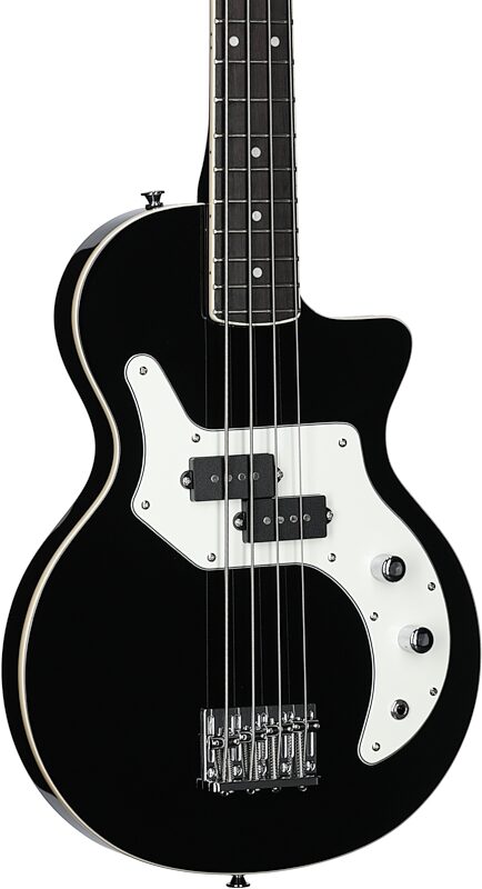open zoom image for Orange O Bass Electric Bass (with Gig Bag), Black, Full Left Front