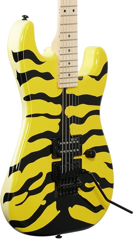 open zoom image for ESP LTD GL200 George Lynch Signature Series Electric Guitar, Yellow Tiger, Full Left Front