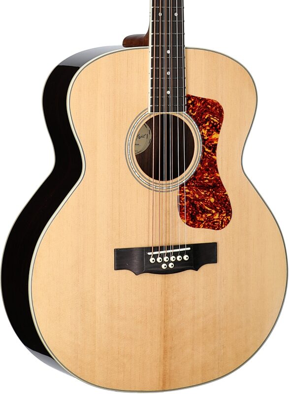 open zoom image for Guild BT-258E Deluxe 8-String Baritone Jumbo Acoustic-Electric Guitar, New, Full Left Front