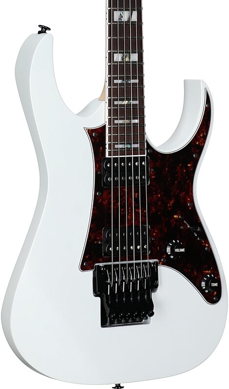 open zoom image for Ibanez RG653DX Prestige Electric Guitar (with Case), White Flat, Open Box (Very Good), Full Left Front