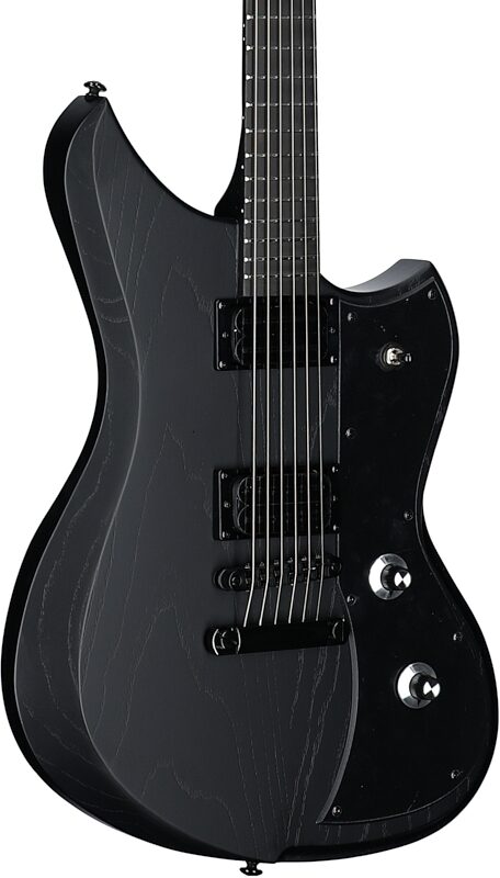 open zoom image for Dunable DE Yeti Electric Guitar (with Gig Bag), Matte Black, Full Left Front