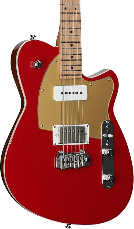 open zoom image for Reverend Charger H90 Wilkinson Electric Guitar, Metallic Cherry, Open Box (Very Good), Full Left Front