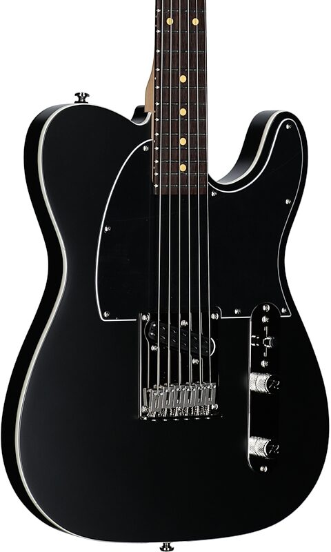 open zoom image for Reverend Pete Anderson Signature Eastsider E Electric Guitar, Midnight Black, Full Left Front