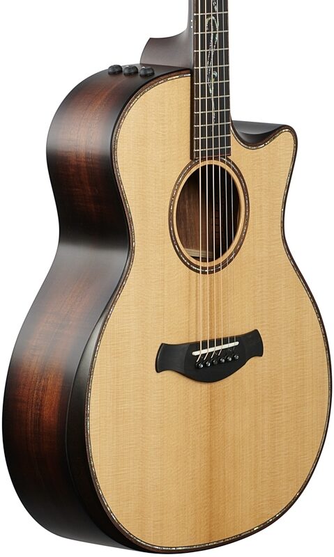 open zoom image for Taylor Builder's Edition K14ceV Grand Auditorium Acoustic-Electric Guitar, Kona Burst, Full Left Front