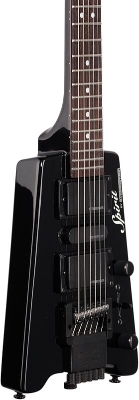 open zoom image for Steinberger Spirit GT Pro Deluxe Electric Guitar (with Bag), Black, Full Left Front