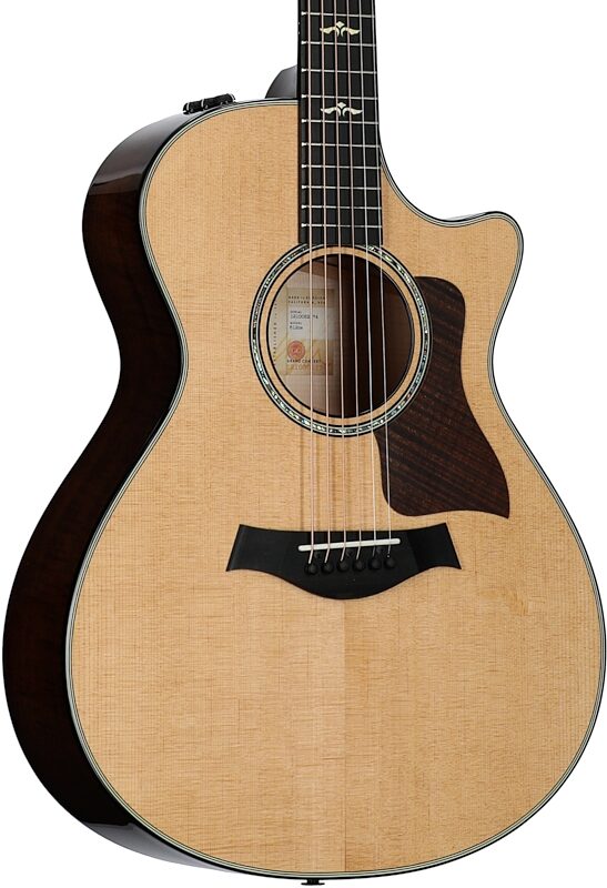 open zoom image for Taylor 612ce V Class Grand Concert Acoustic-Electric Guitar, with Case, New, Full Left Front