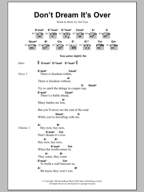 Hey Now! - Guitar Chords/Lyrics