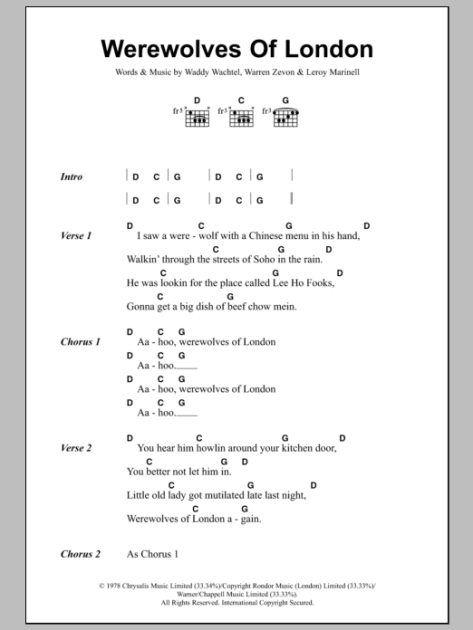 Powerwolf - Night of the Werewolves Chords - Chordify