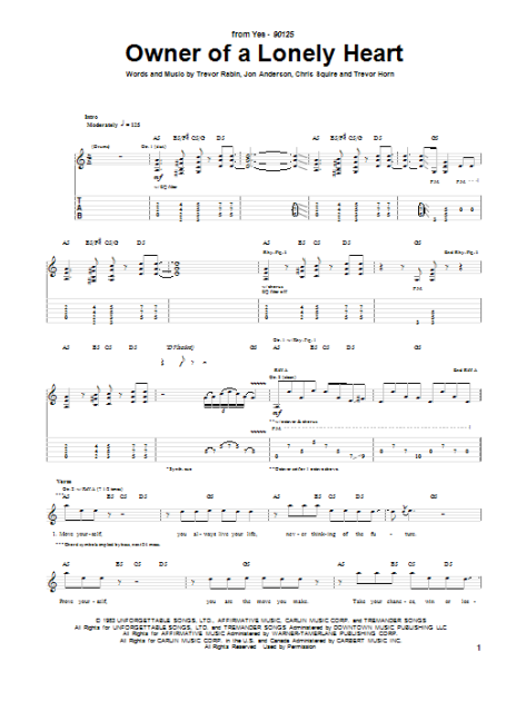 Heart Alone Guitar Tab in Bb Minor - Download & Print - SKU: MN0058929