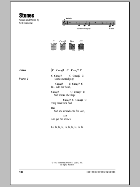 Stones Guitar Chords Lyrics Zzounds