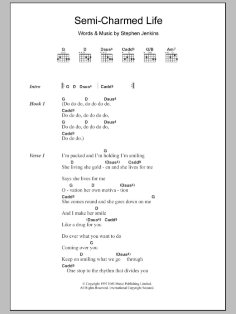 semi-charmed-life-guitar-chords-lyrics-zzounds