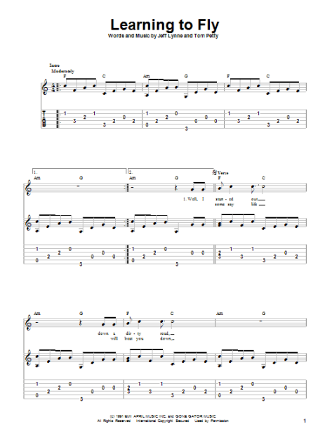 Learn To Fly Sheet Music | Foo Fighters | Guitar Tab