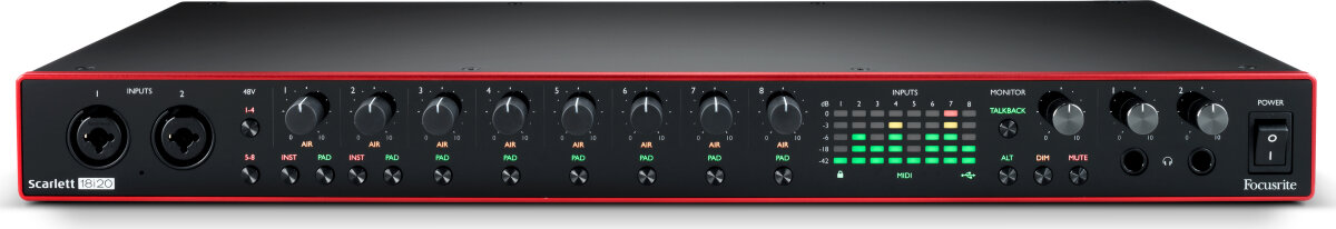 Focusrite Scarlett 18i20 3rd Gen USB Audio Interface | zZounds