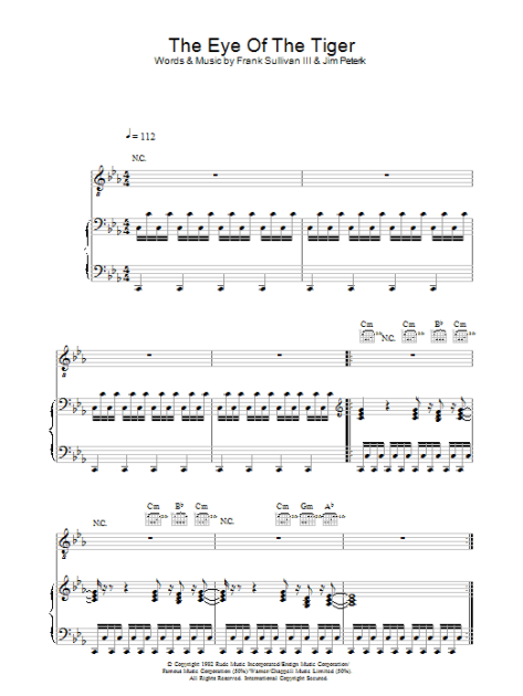 EYE OF THE TIGER Piano Sheet music