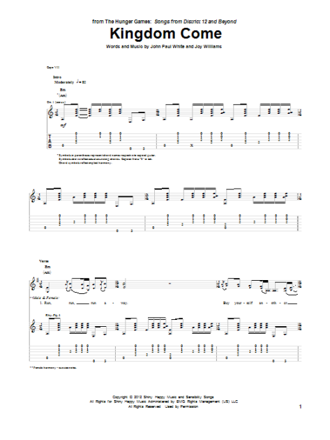 Kingdom Come - Guitar TAB