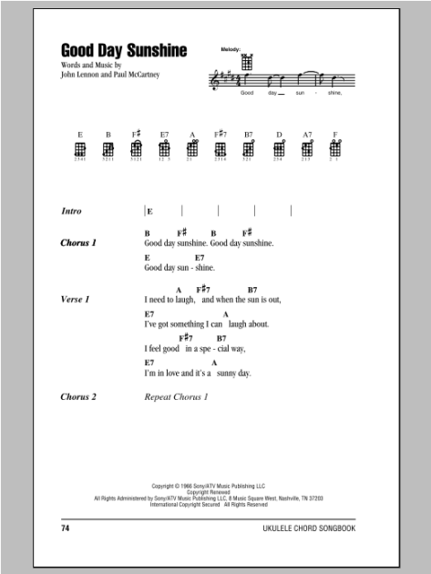 good-day-sunshine-ukulele-chords-lyrics-zzounds