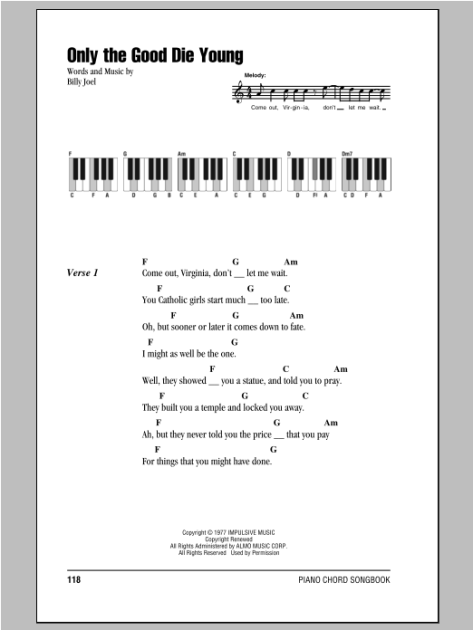 only-the-good-die-young-piano-chords-lyrics-zzounds