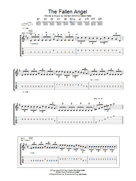 The Fallen Angel - Guitar TAB | zZounds