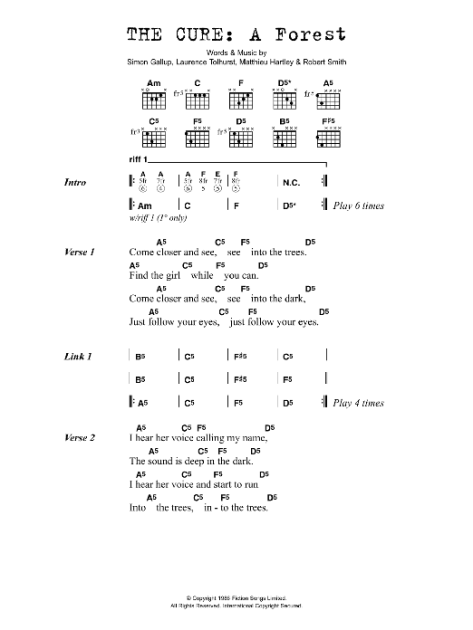 The Woods (Hollow Coves) Guitar Chord Chart  Guitar chord chart, Guitar  chords, Music albums