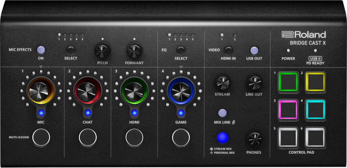 Roland Bridge Cast X Dual-Bus Gaming Audio Mixer | zZounds