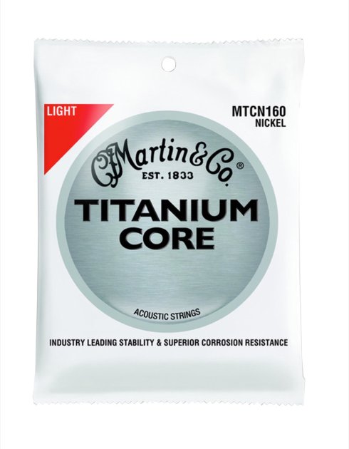 Martin MTCN160 Titanium Core Acoustic Strings | zZounds